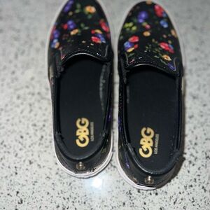 G by Guess Kids Black Floral Sneakers